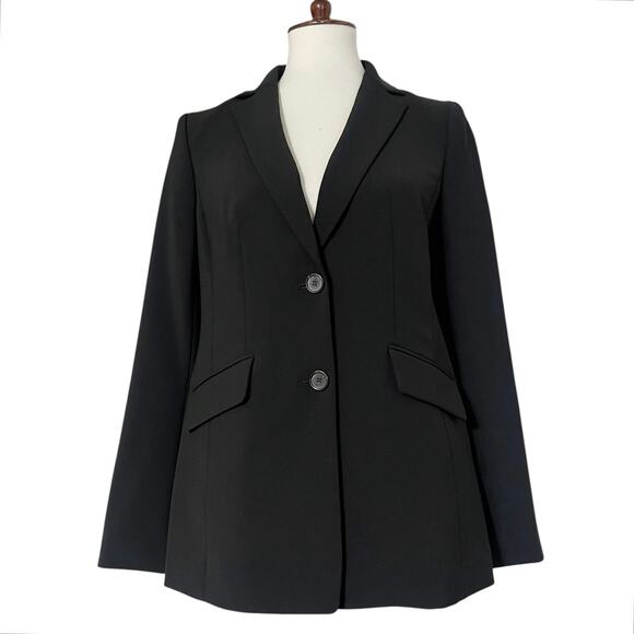 NWT Talbots Women's Black Easy Travel Double Breasted Blazer Jacket Size 2 - Picture 4 of 12